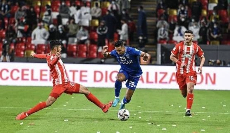 من مواجهة الهلال والجزيرة الاماراتي (واس)