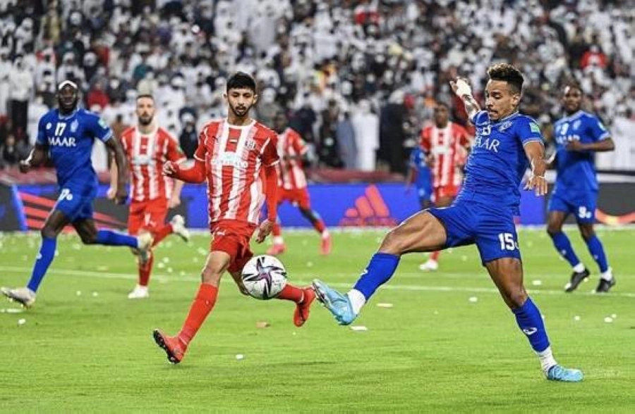 من مواجهة الهلال والجزيرة الاماراتي (واس)