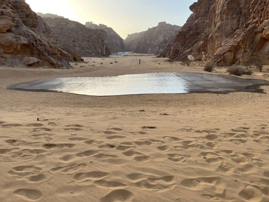 "جغرافيا الأمل" عمل جديد للفنان عبدالله العثمان من العلا