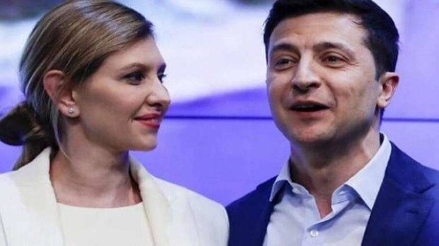 فلاديمير زيلينسكي وزوجته (مكة)