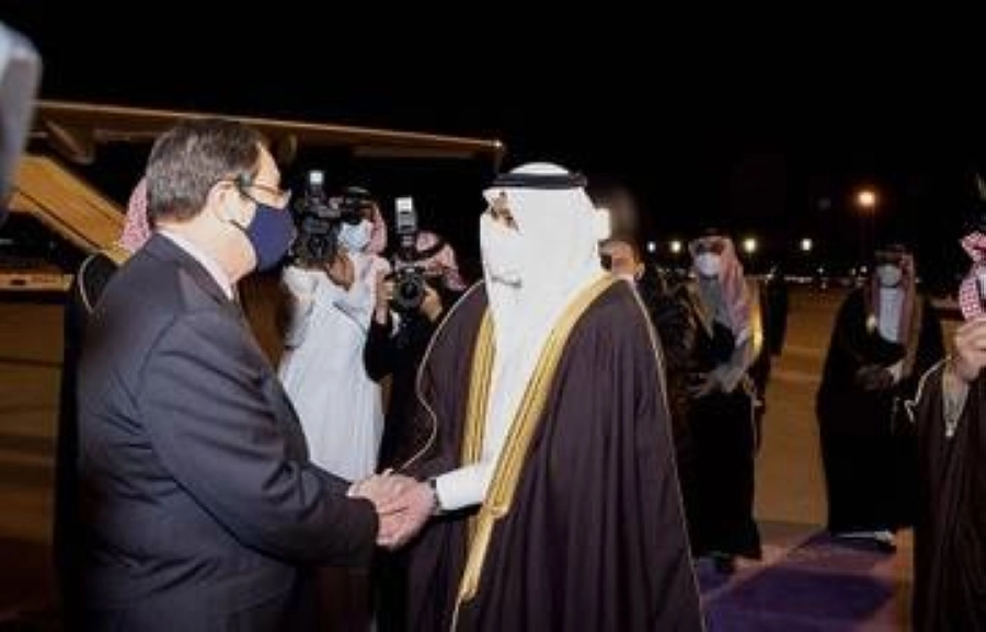 رئيس جمهورية قبرص يصل الرياض (واس)