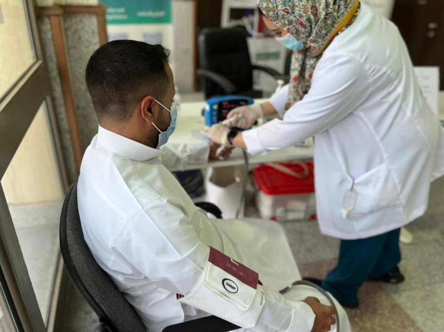 جانب من حملة التوعية بالزواج الصحي (مكة)