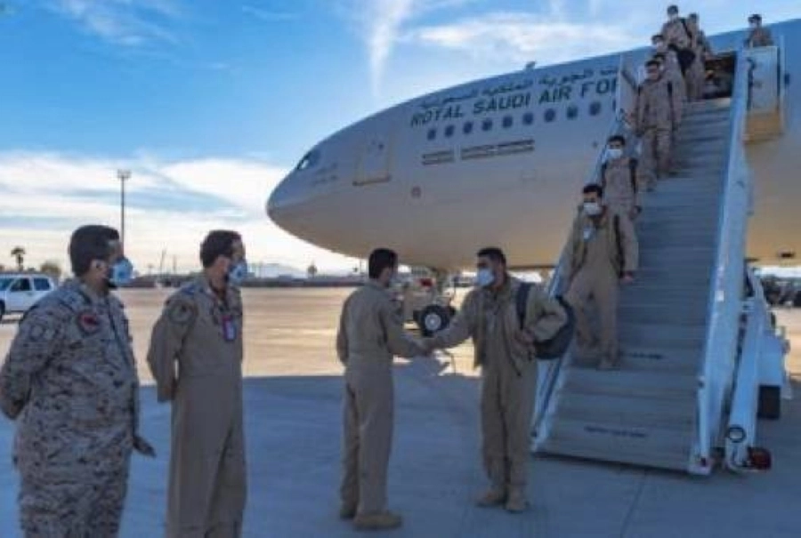 وصول القوات الجوية المشاركة في تمرين «العلم الأحمر-2022» إلى قاعدة نلس بالولايات المتحدة الأمريكية (واس)