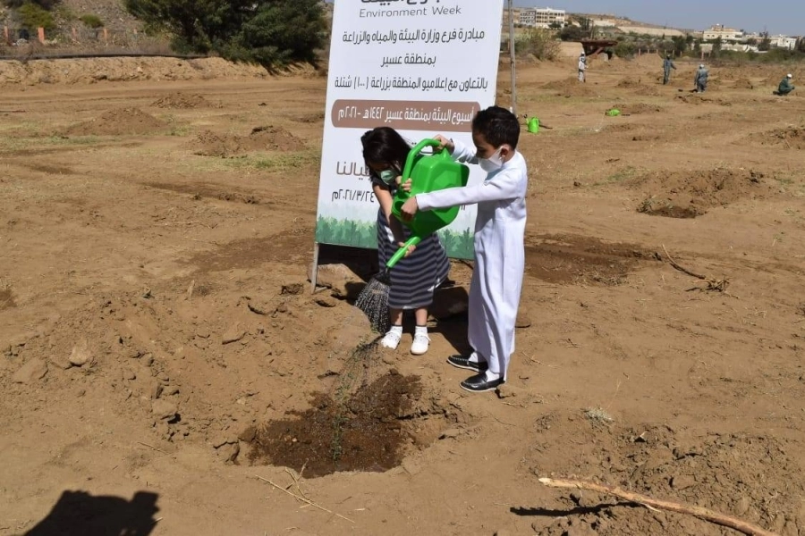 من مبادرة غرس الشتلات (مكة)