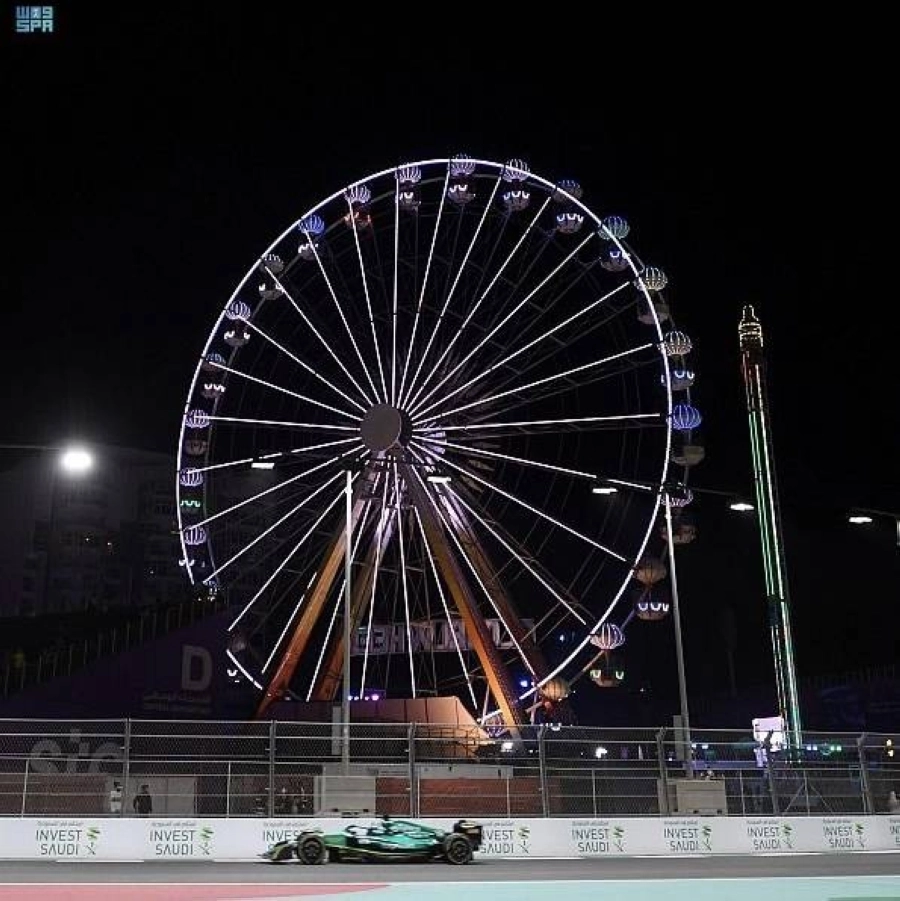 تشهد جدة اليوم انطلاق السباق الرسمي لجائزة السعودية الكبرى STC للفورمولا1 (واس)