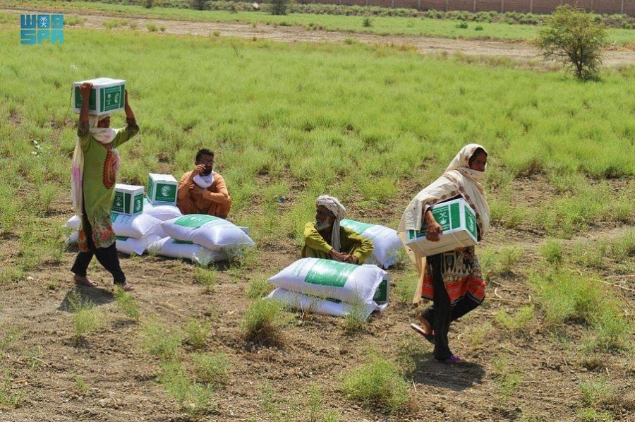 توزيع السلال بمنطقة البنجاب