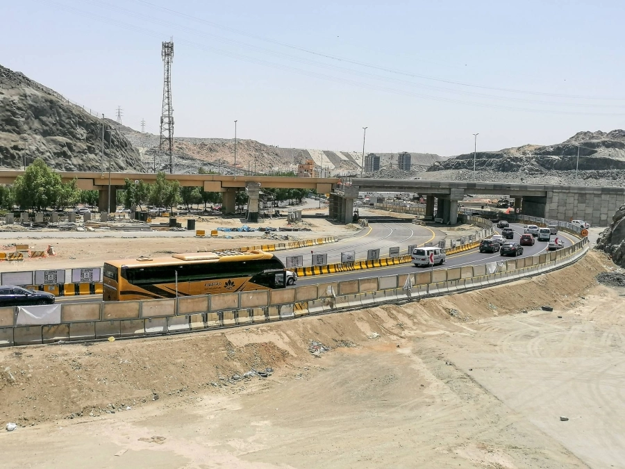 من أعمال المرحلة الثالثة في دائري مكة الثالث التي أوشكت على الانتهاء، وذلك بعد فتح جزء منه لتيسير الحركة إلى المسجد الحرام في شهر رمضان.
