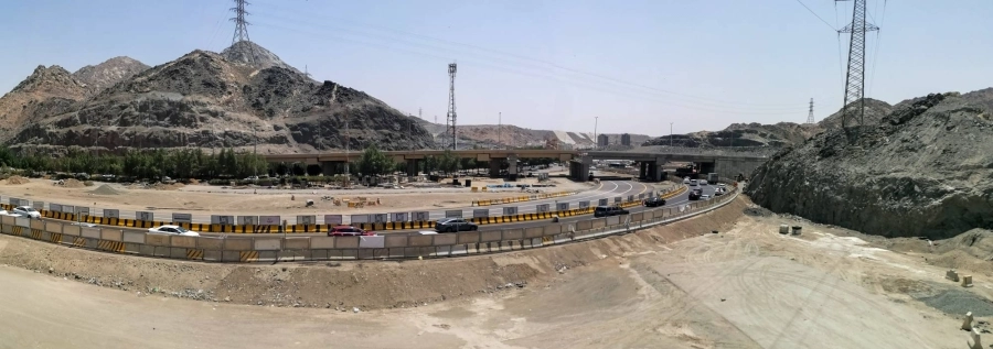 من أعمال المرحلة الثالثة في دائري مكة الثالث التي أوشكت على الانتهاء، وذلك بعد فتح جزء منه لتيسير الحركة إلى المسجد الحرام في شهر رمضان.
