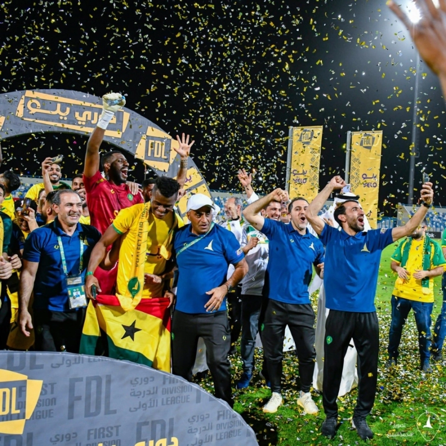 






فرحة الخليج بالصعود لدوري الكبار