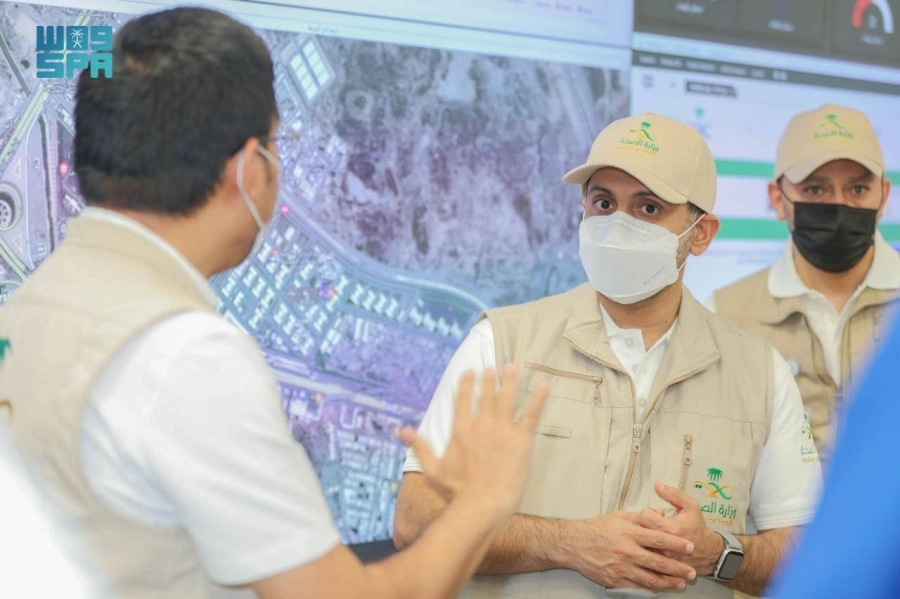  وزير الصحة خلال جولته التفقدية (مكة)