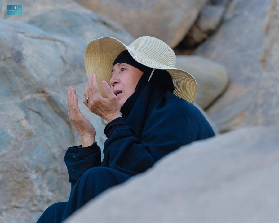 حجاج على جبل عرفات                 (واس)