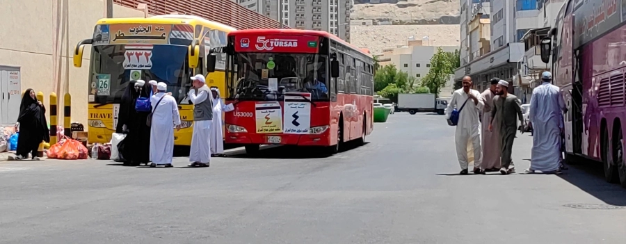 من مغادرة الحجاج مكة المكرمة (أنس الحارثي) 