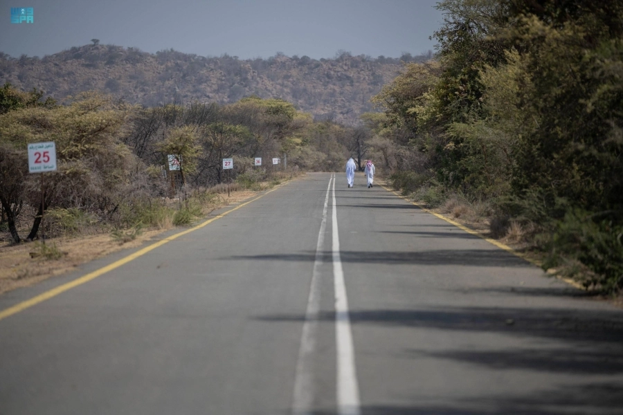 الطريق إلى متنزه الجرة (مكة)