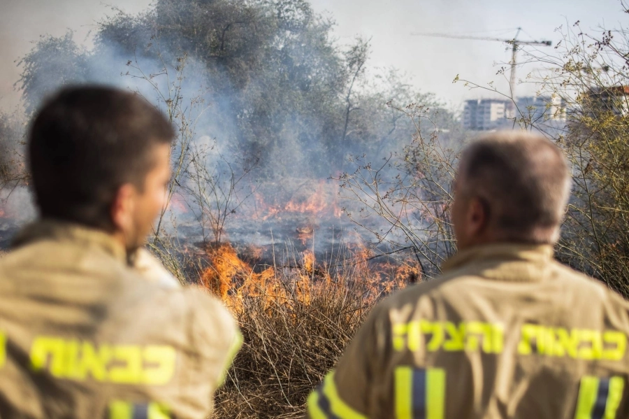 موقع سقوط صواريخ اطلقت من غزة
