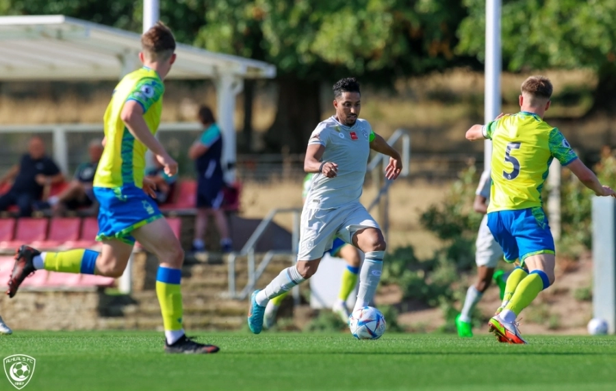 






سالم الدوسري خلال المباراة الودية