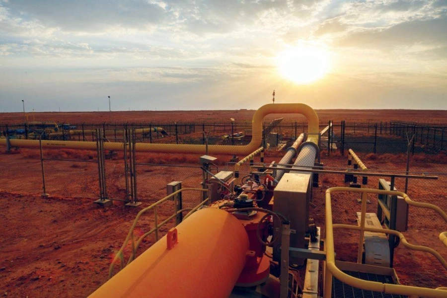 من مشروع الغاز شمال المملكة (أرامكو)