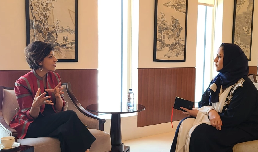 






رينا أميري مع الزميلة دعاء قفاص                                                          (مكة)