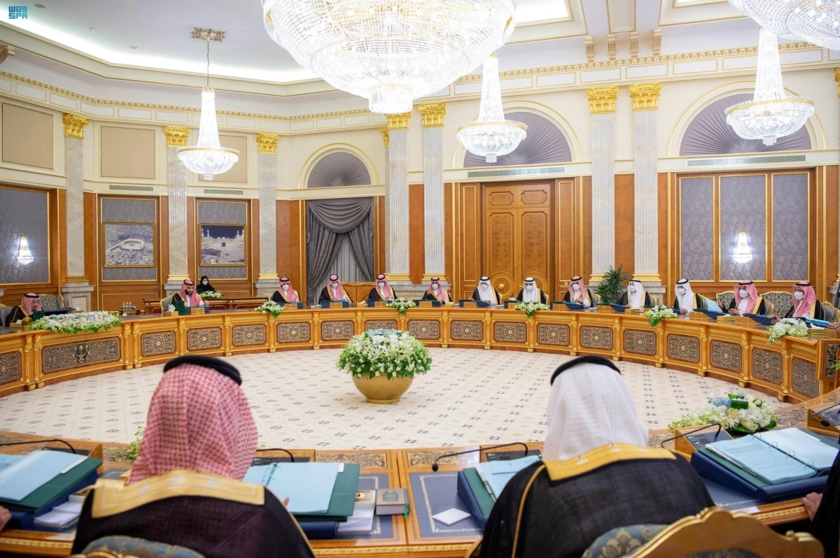 الأمير محمد بن سلمان خلال الجلسة 