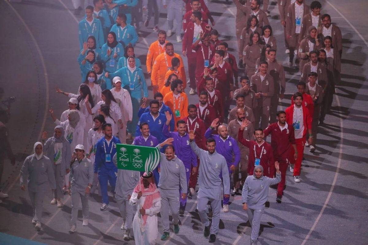 المشاركون في الالعاب السعودية