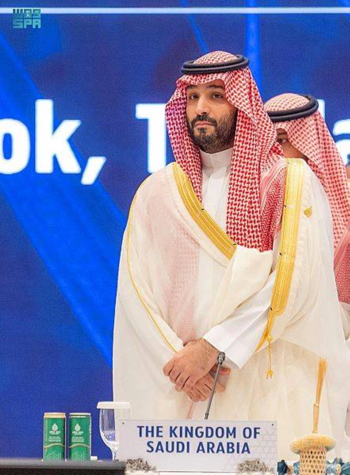 الأمير محمد بن سلمان لدى وصوله مركز الملكة سريكيت الوطني للمؤتمرات (واس) 