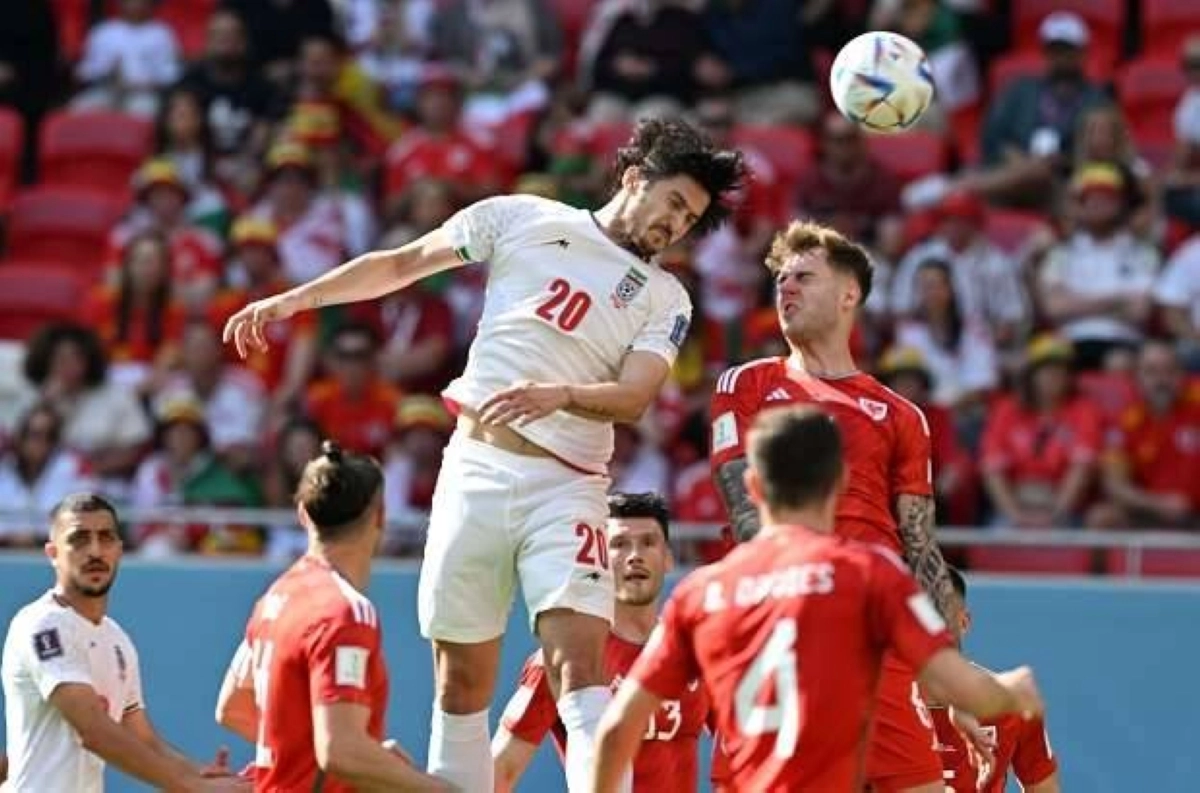 

من مباراة ويلز وإيران