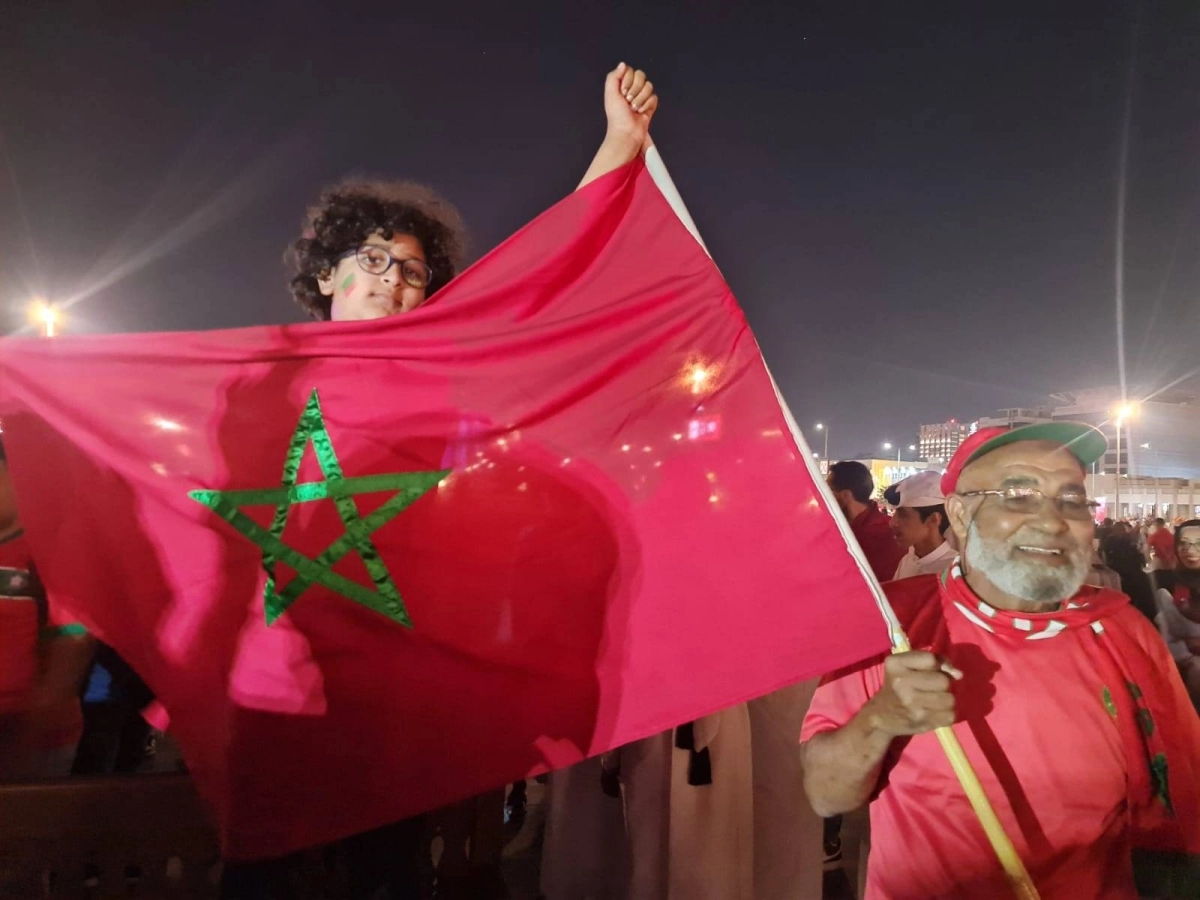 

من احتفال الجماهير المغربية