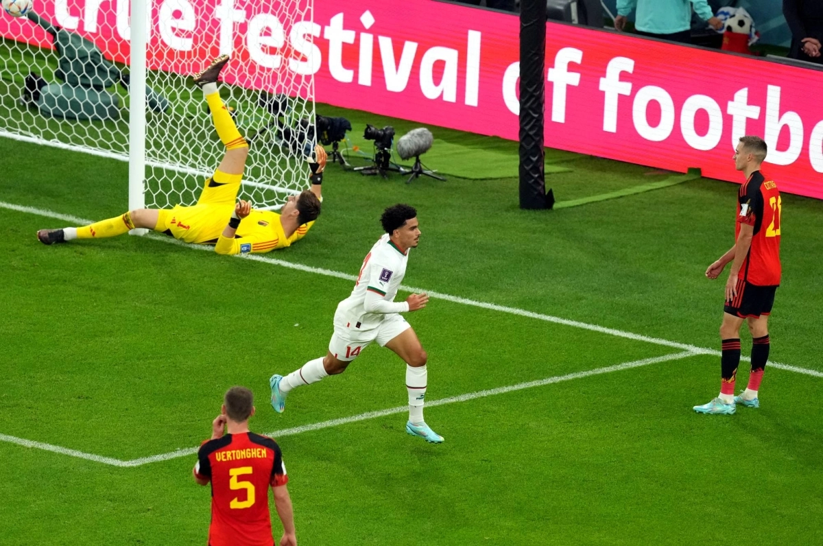 فوز المغرب على بلجيكا فتح أمامها الطريق للتأهل (د ب أ)