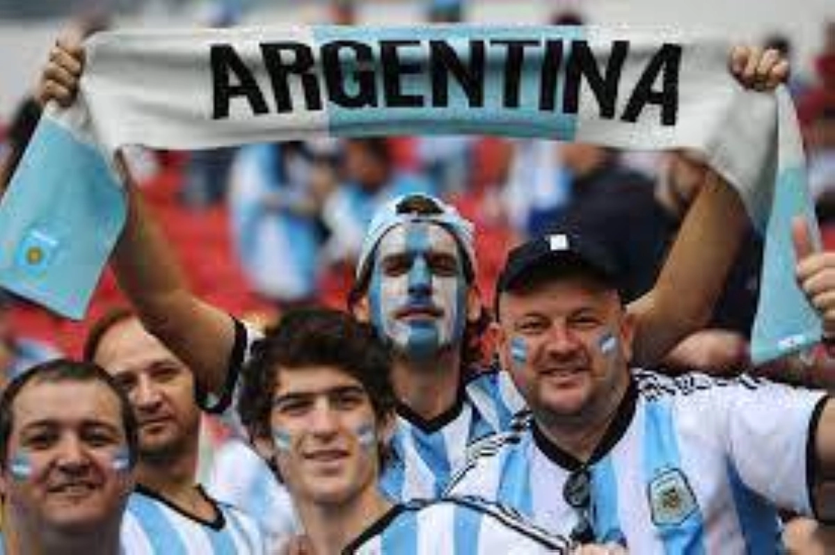 

جماهير الأرجنتين خلال المباراة