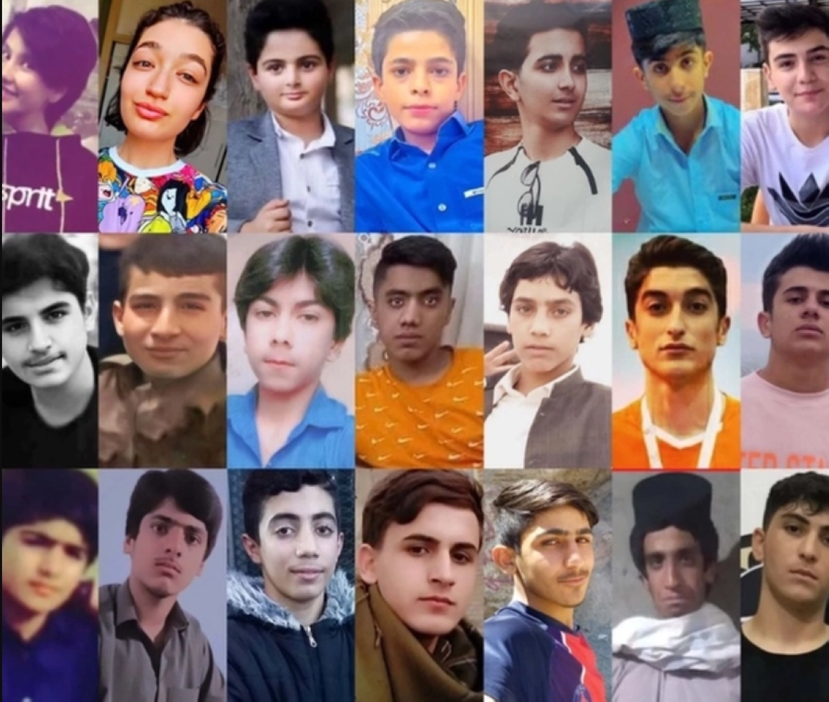 

عدد من الأطفال الذين استشهدوا في الانتفاضة الإيرانية            (مكة)