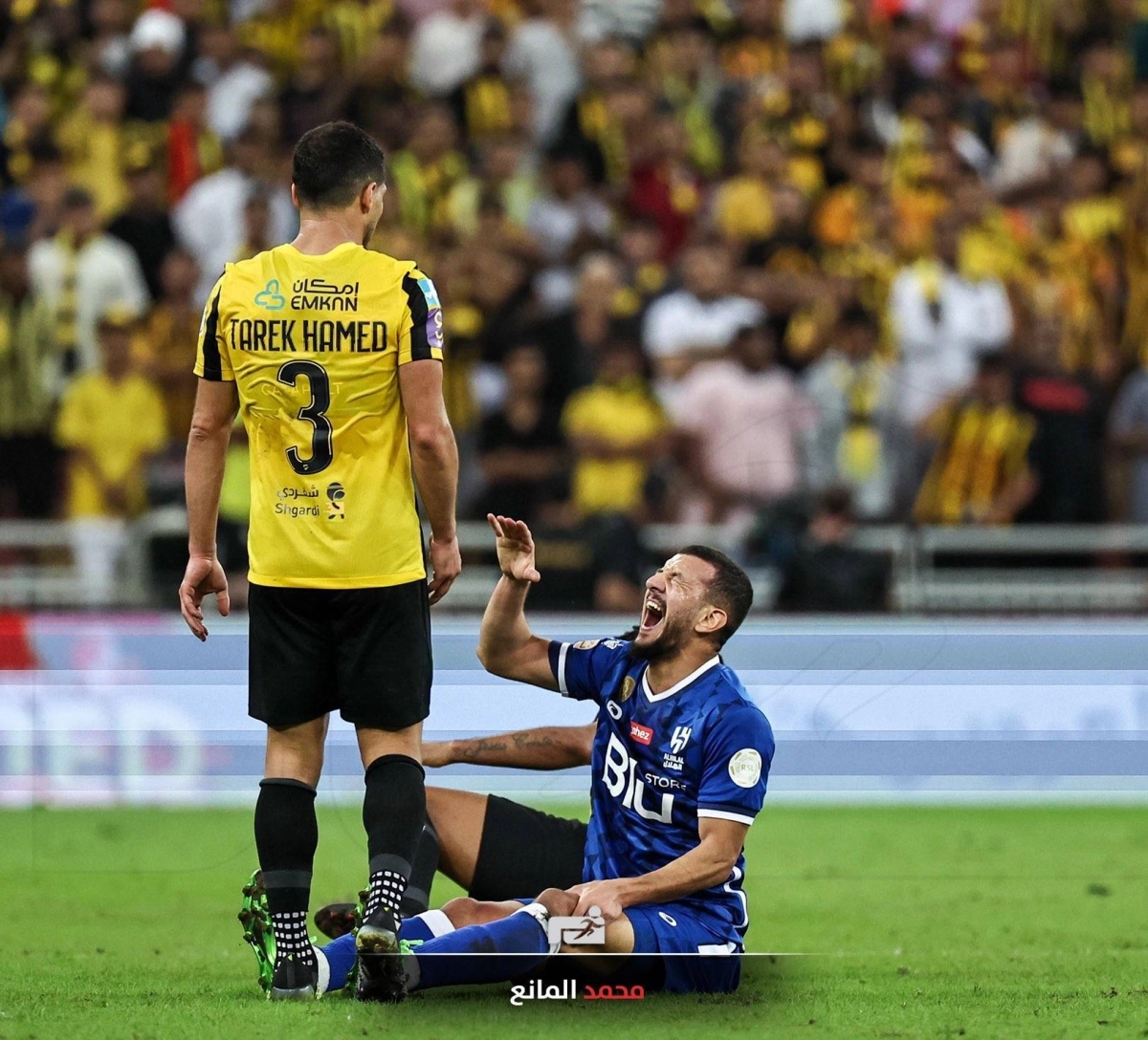 

لحظة إصابة عبدالإله المالكي خلال مباراة الاتحاد