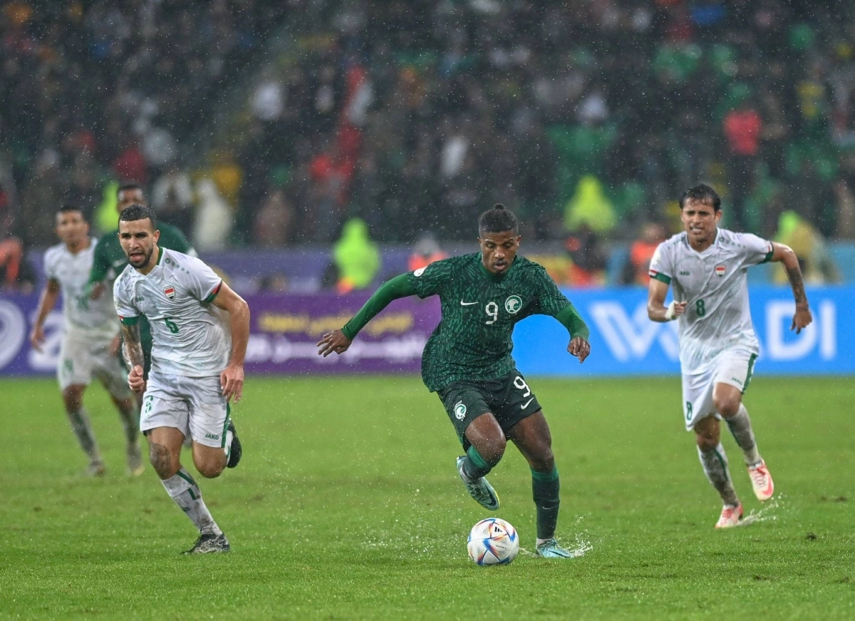 من مباراة السعودية والعراق