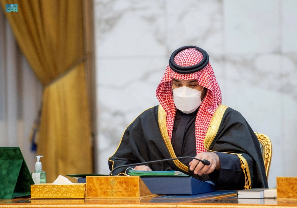 ولي العهد خلال الجلسة