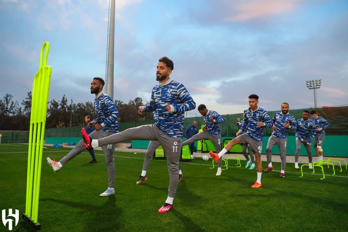 

جانب من استعدادات الهلال