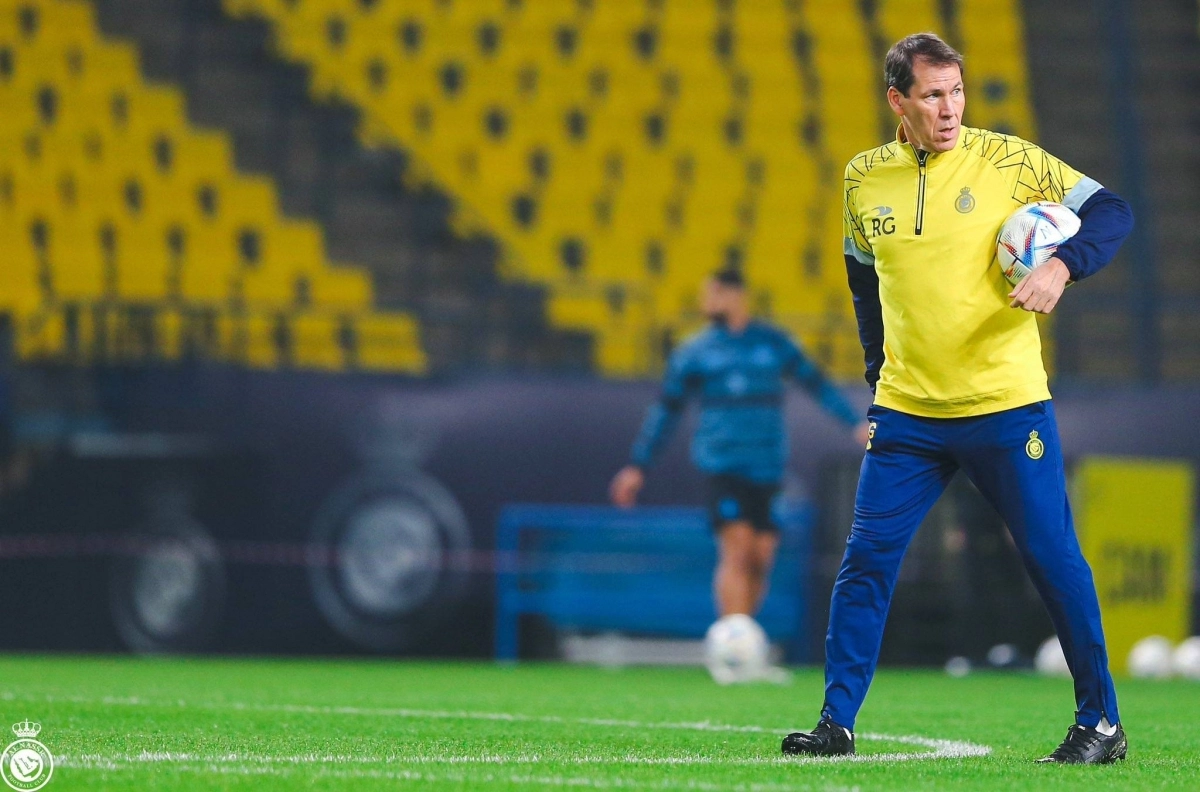 

غارسيا خلال التدريبات