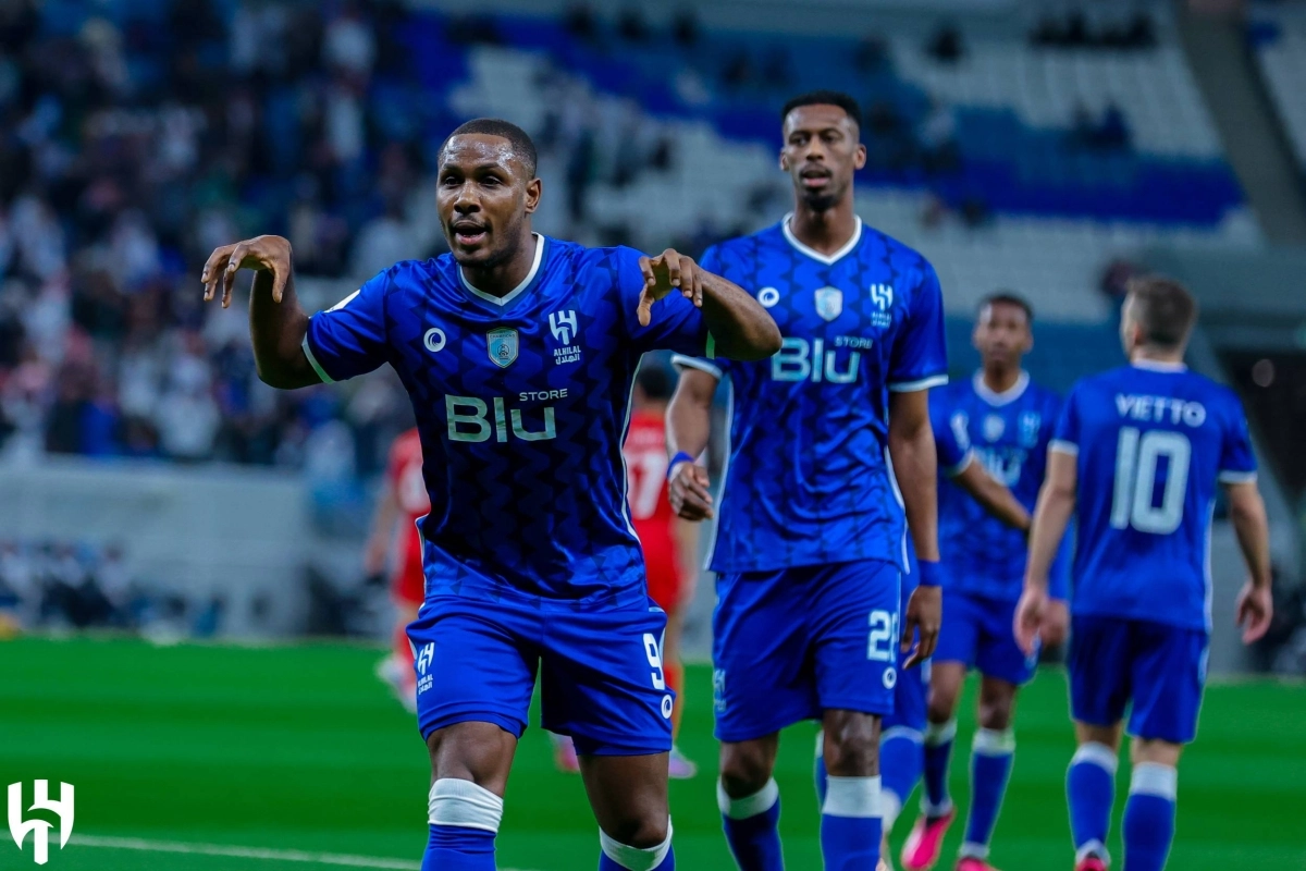 

إيغالو بعد تسجيله الهدف الأول في شباك شباب أهلي دبي