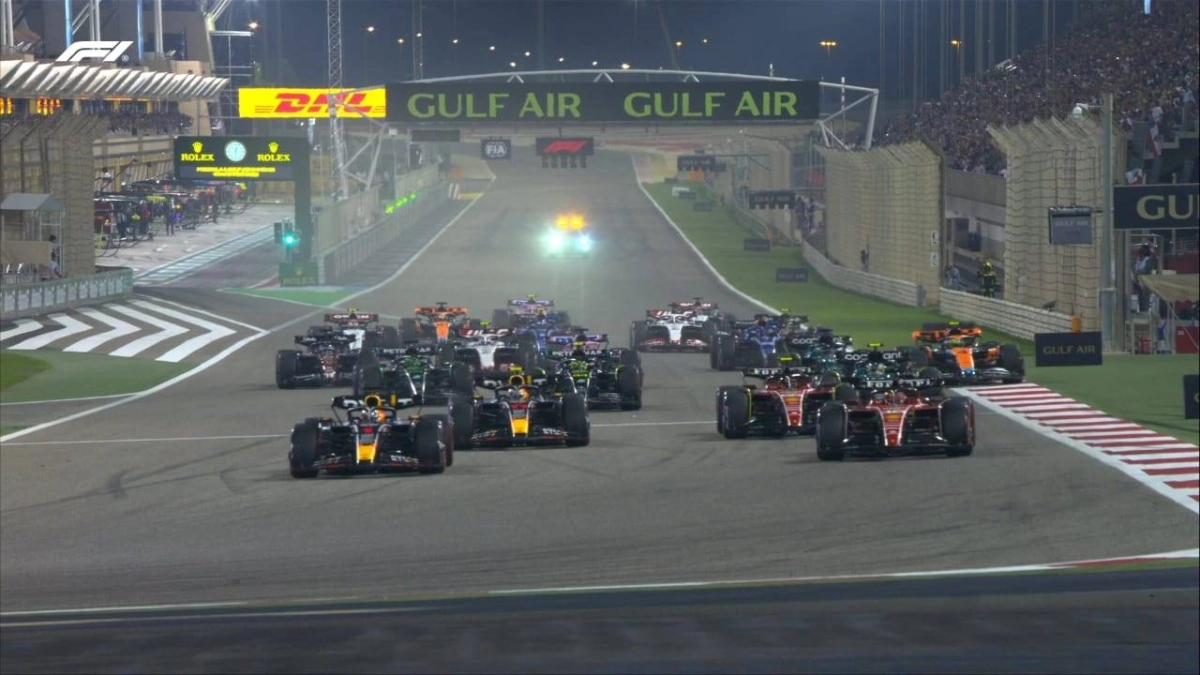 

جانب من سباق جائزة البحرين الكبرى