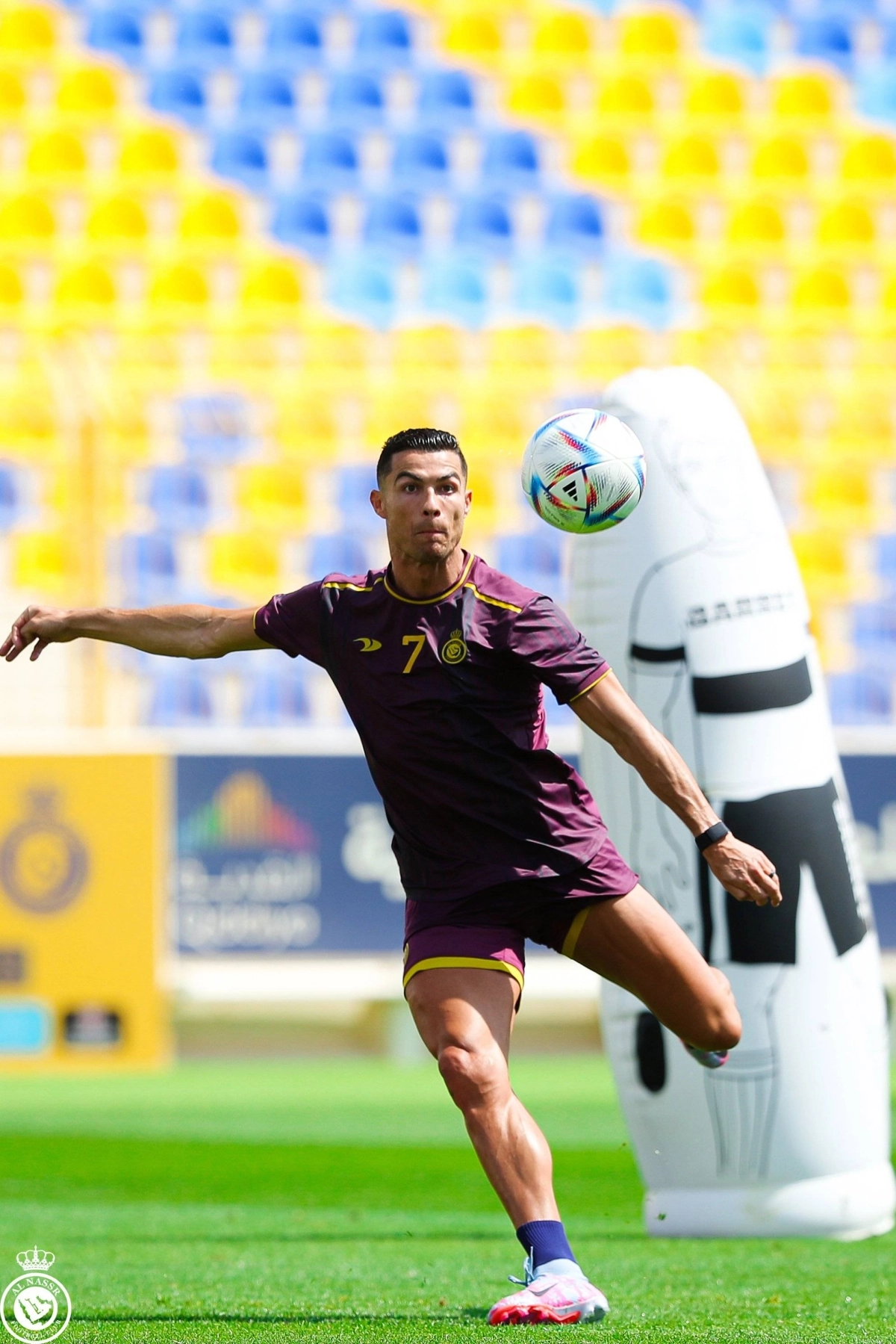 رونالدو في تدريبات النصر