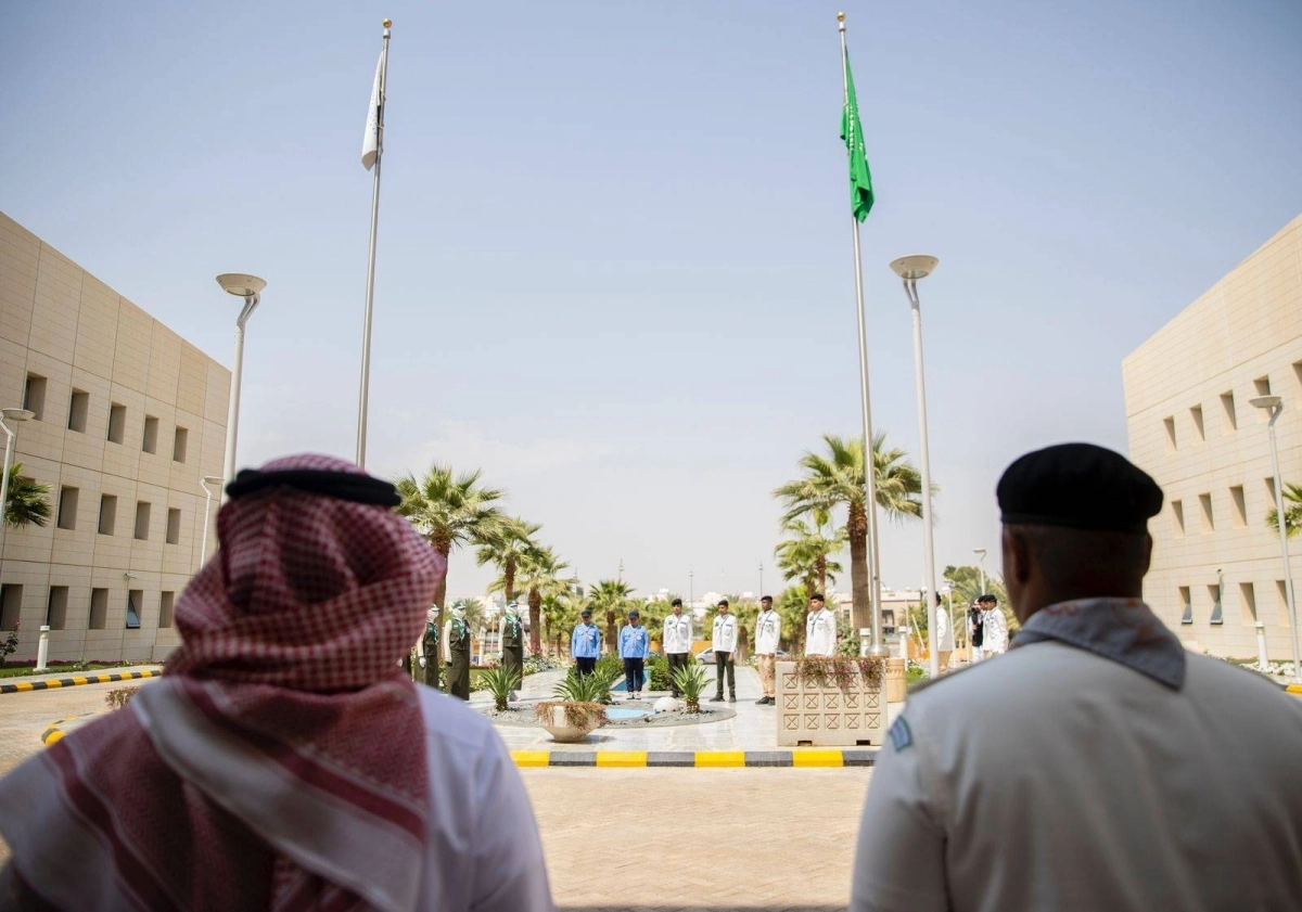 يوسف البنيان خلال مشاركته في  الاحتفاء بيوم العلم (مكة) 