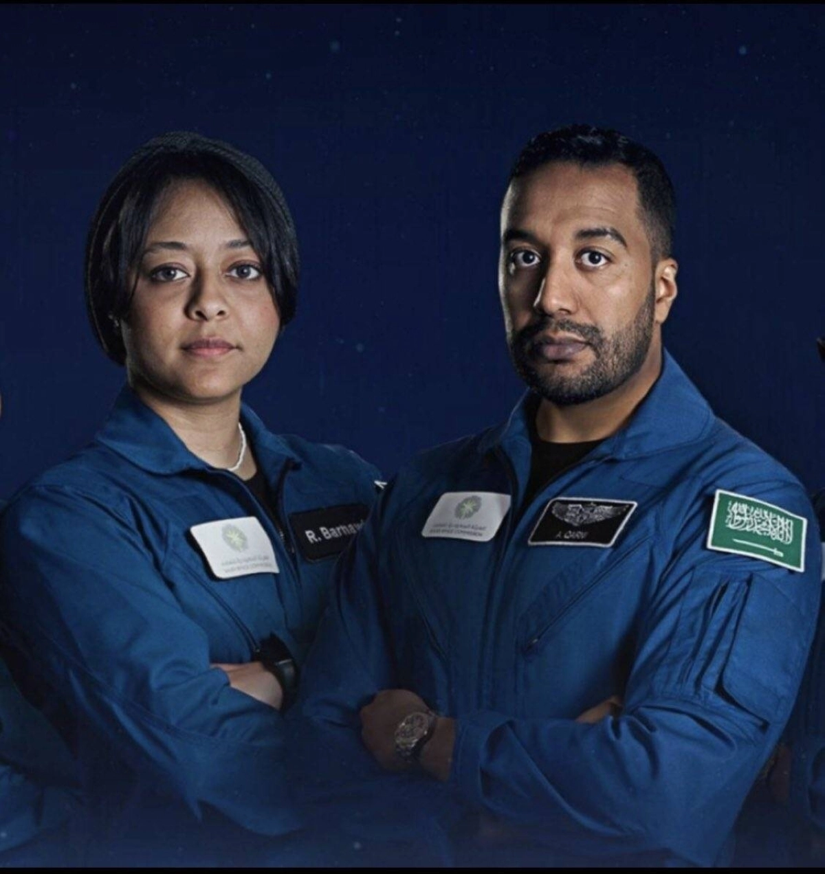 رائدا الفضاء السعوديان ريانة برناوي وعلي القرني