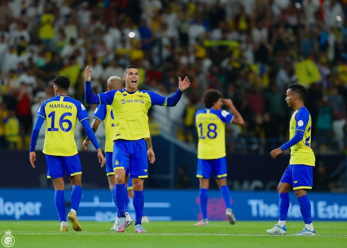 

رونالدو بعد تسجيله هدف التعادل