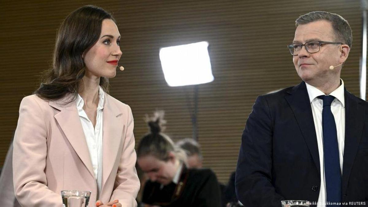 

سانا مارين وبيتيري أوربو الفائز برئاسة وزراء فنلندا                                       (مكة)