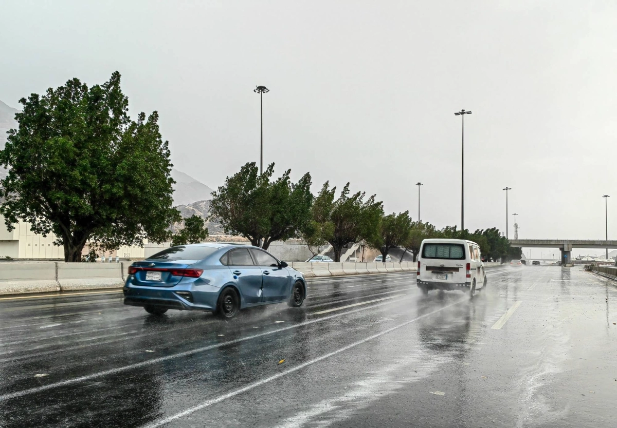 من الأمطار على العاصمة المقدسة أمس  (أنس الحارثي)