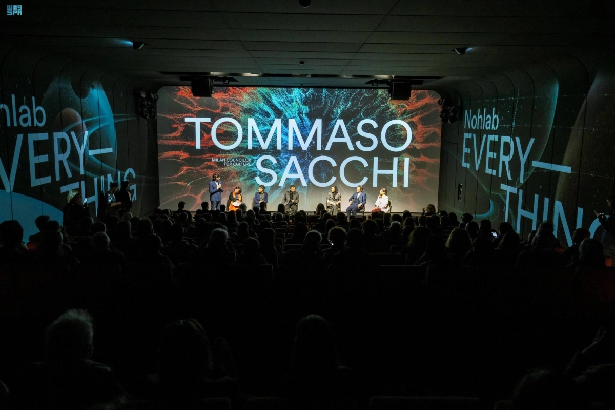 

جانب من العمل الفني السعودي في ميلانو                                           (واس)