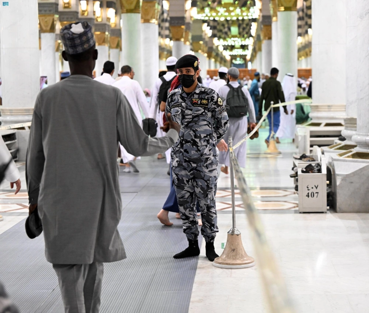 تنظيم حركة الحشود بالمسجد النبوي  (مكة) 