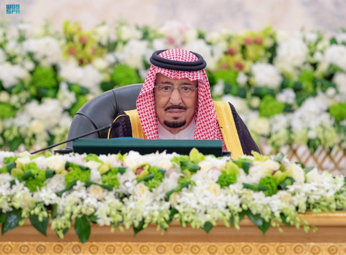 

خادم الحرمين لدى ترؤسه جلسة مجلس الوزراء                          (واس)