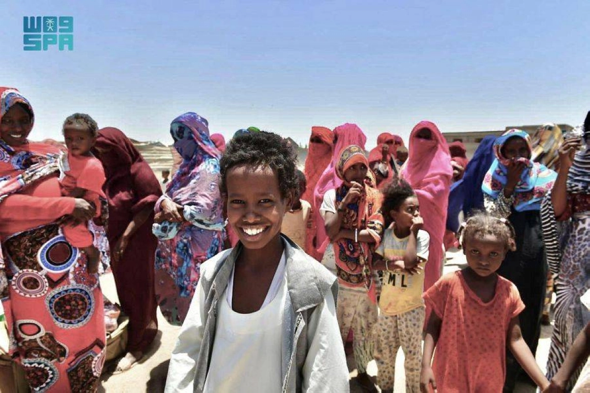 

ابتسامات على الوجوه وهي تستقبل المساعدات                                                                  (واس)