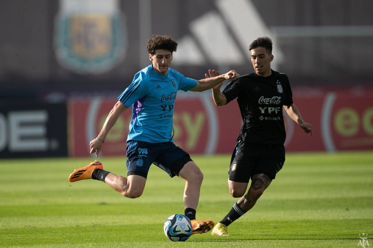 

من استعدادات منتخب الأرجنتين