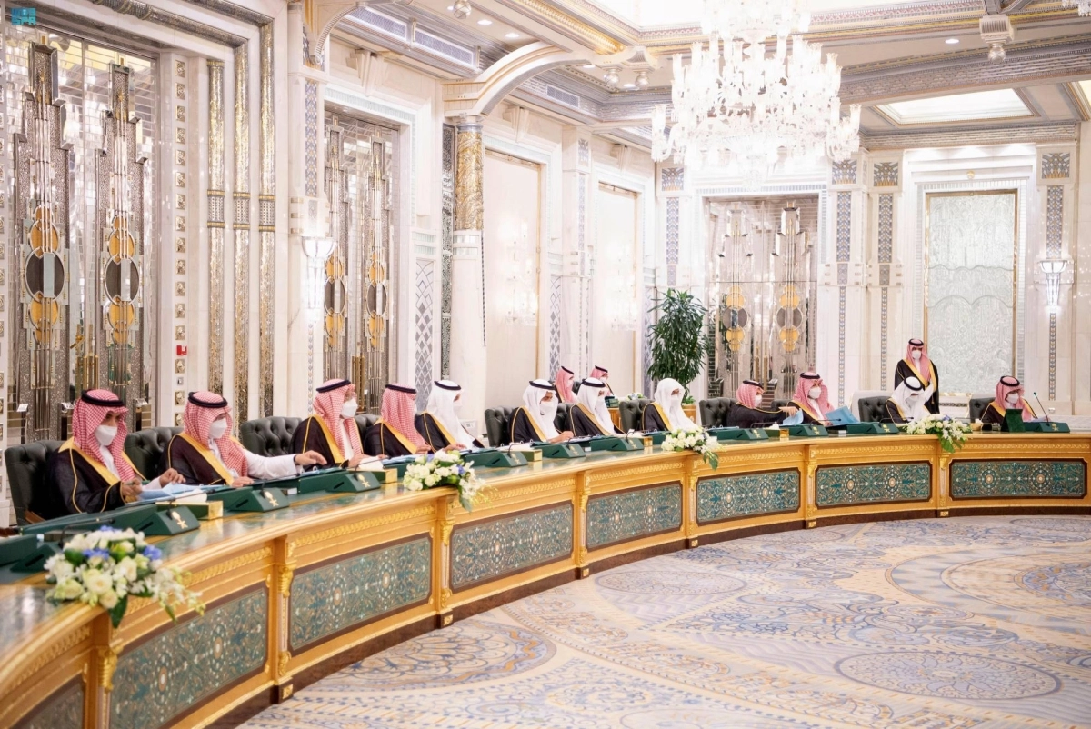 

من جلسة مجلس الوزراء في قصر السلام بجدة أمس                                                                   (واس)