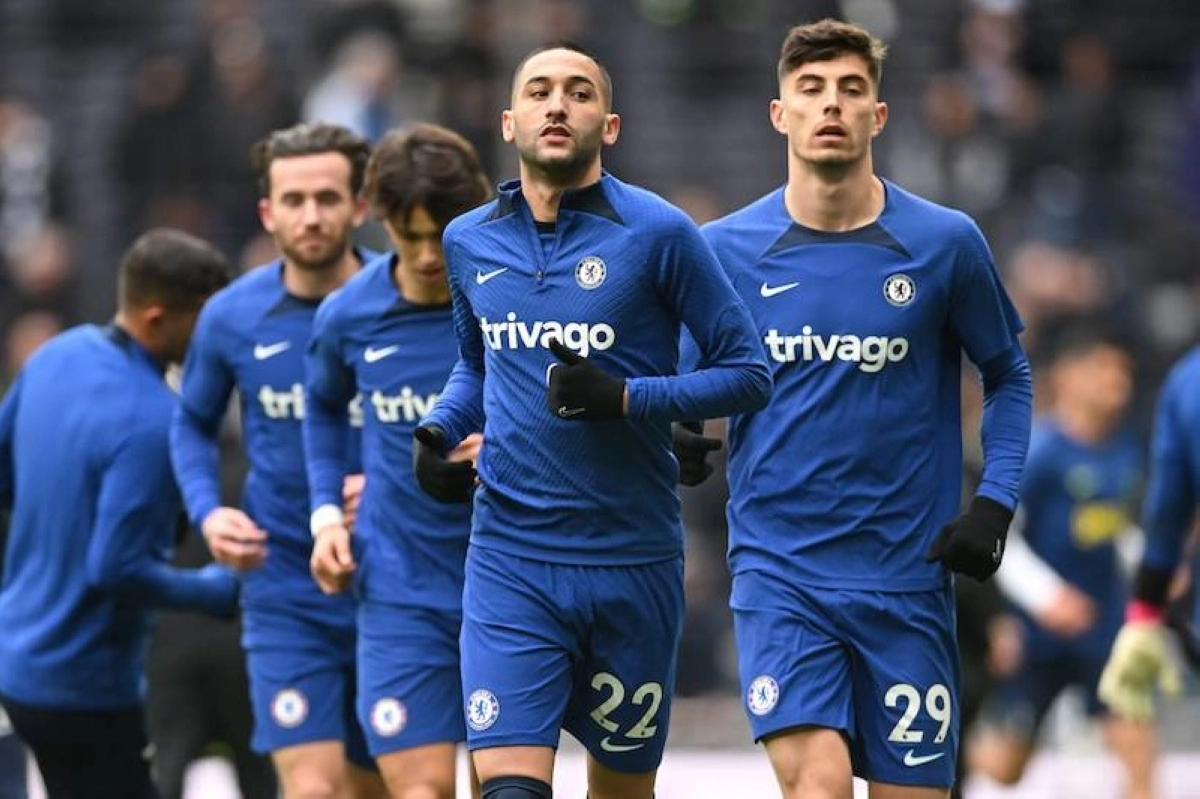 

 حكيم زياش في تدريبات تشيلسي