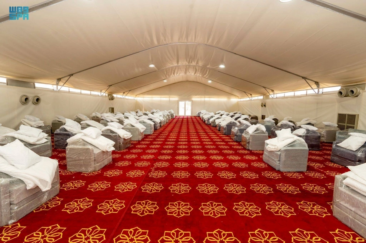 أحد المخيمات من الداخل (مكة)